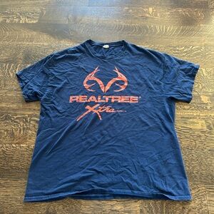 Realtree Men's Blue T-Shirt